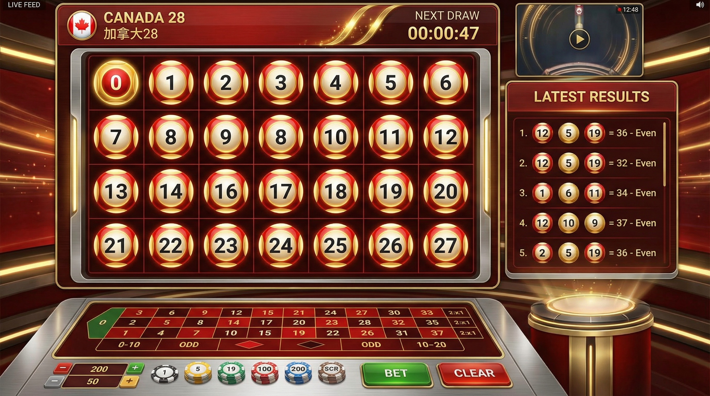 加拿大28彩票游戏界面